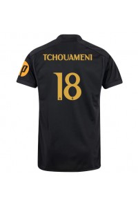 Real Madrid Aurelien Tchouameni #18 Jalkapallovaatteet Kolmaspaita 2023-24 Lyhythihainen